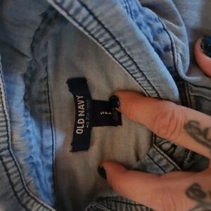 Old Navy Light Blue Denim Shirt